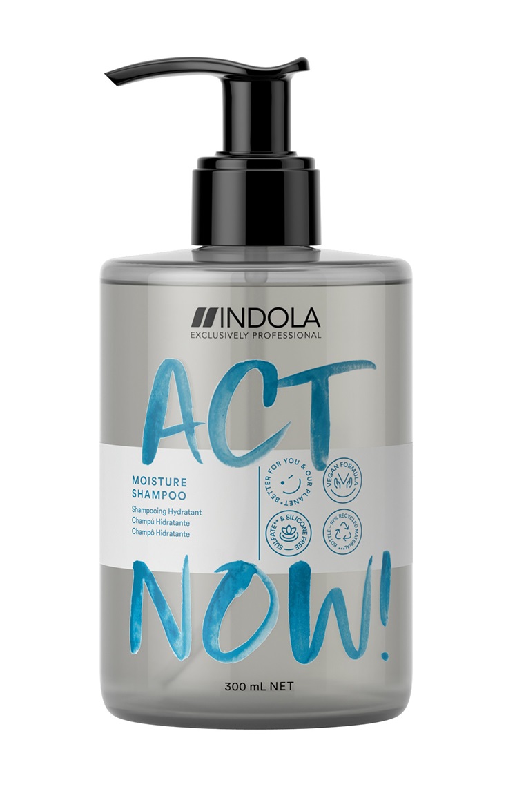 фото Шампунь indola для волос professional act now moisture 300 мл