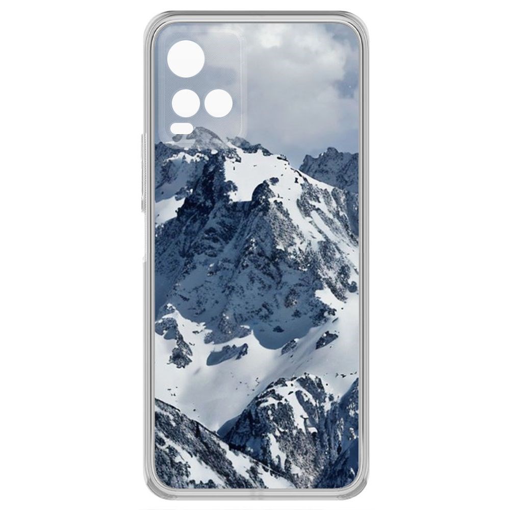 

Чехол-накладка Krutoff Clear Case Горы для Vivo Y21, Прозрачный