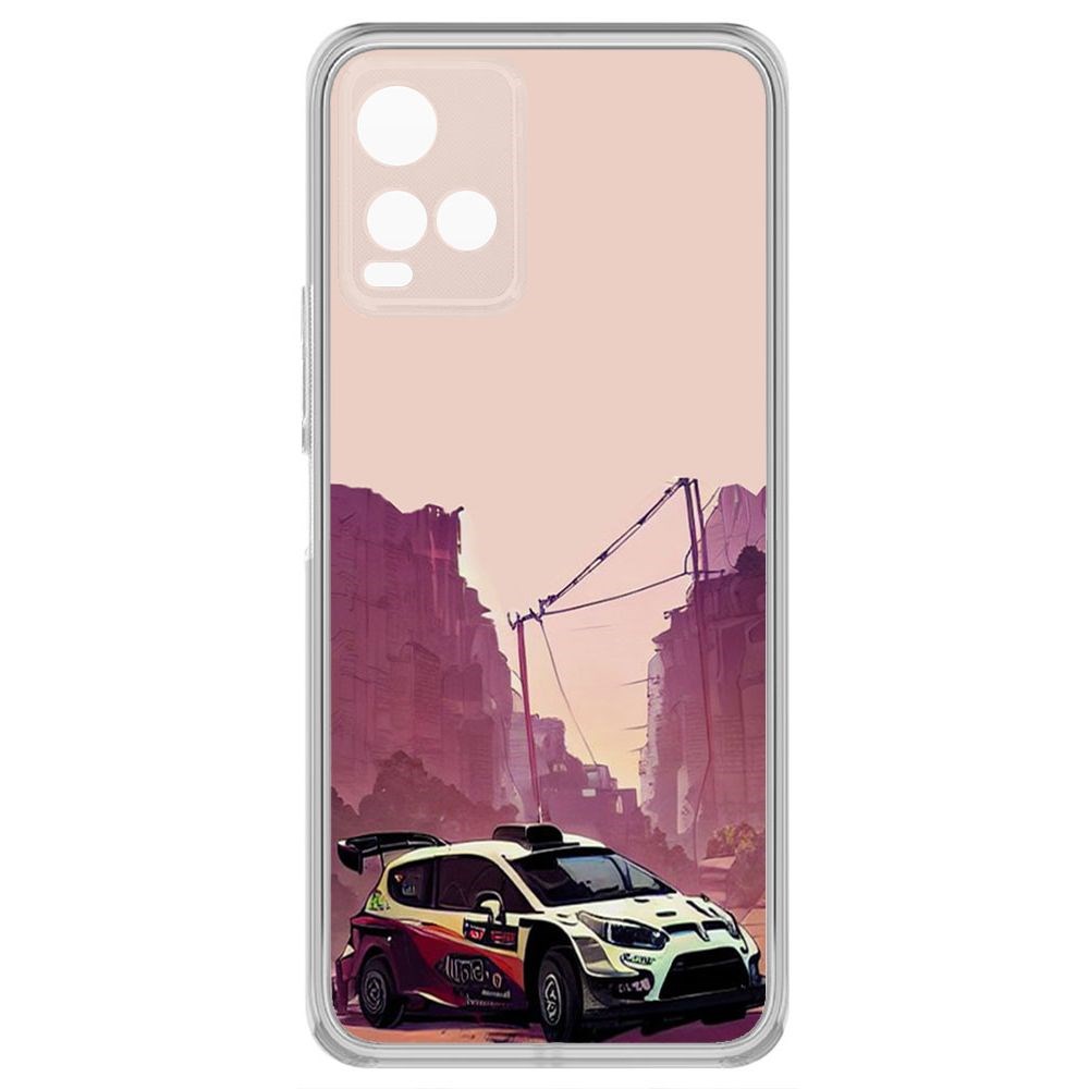 

Чехол-накладка Krutoff Clear Case Гоночный каньон для Vivo Y21, Прозрачный