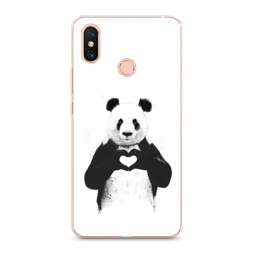 

Чехол Awog на Xiaomi Mi Max 3 "Панда love", Разноцветный, 34350-10