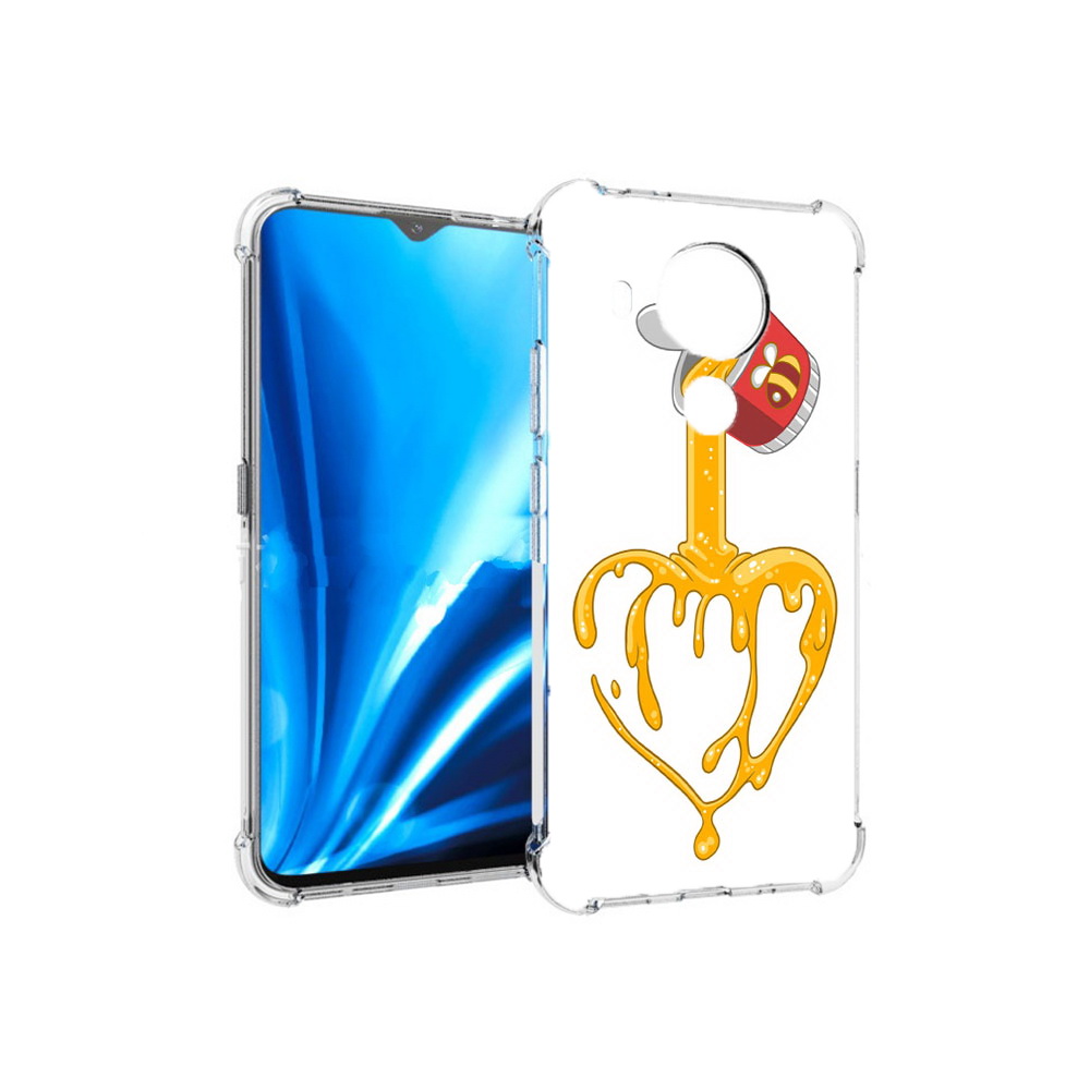 

Чехол MyPads Tocco для Nokia 5.4 медовое сердце (PT156621.100.471), Прозрачный, Tocco