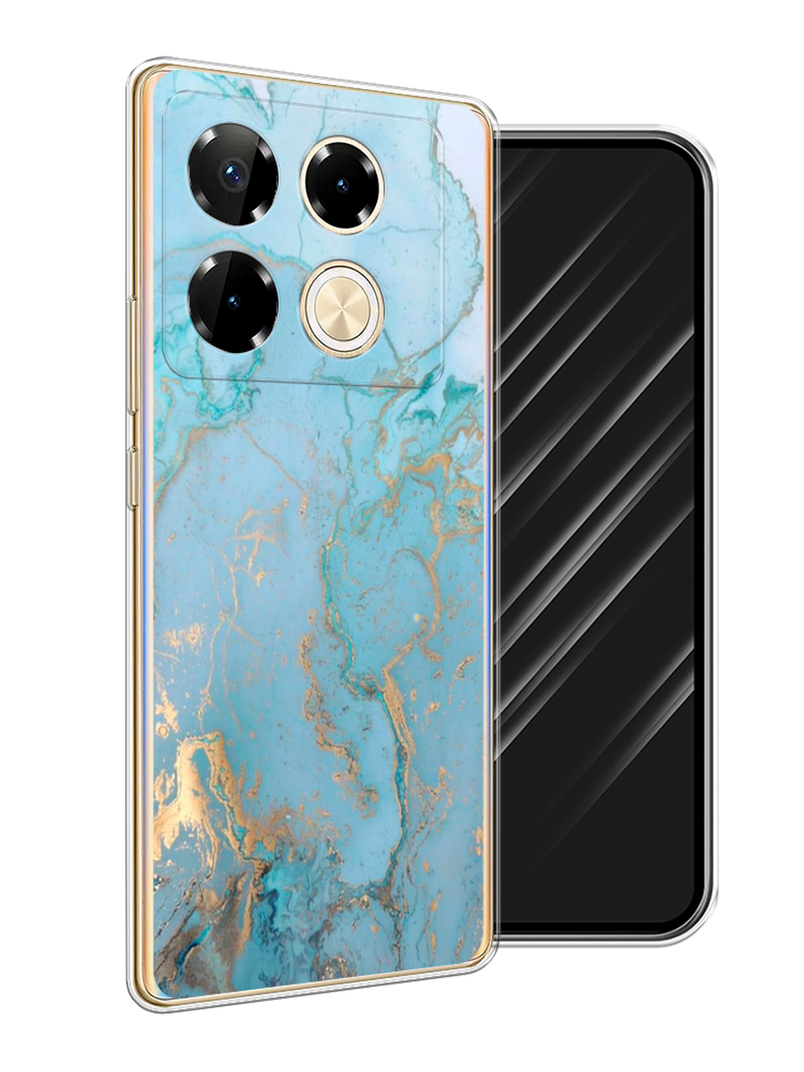 

Чехол Awog на Infinix Note 40 Pro "Голубой мрамор рисунок", 3105750-1
