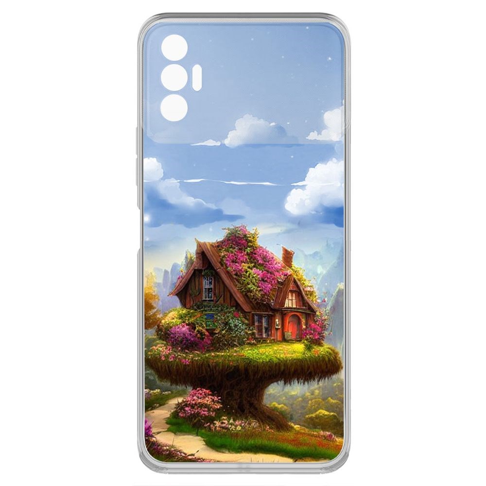 

Чехол-накладка Krutoff Clear Case Дом на дереве для TECNO Spark 8P, Прозрачный
