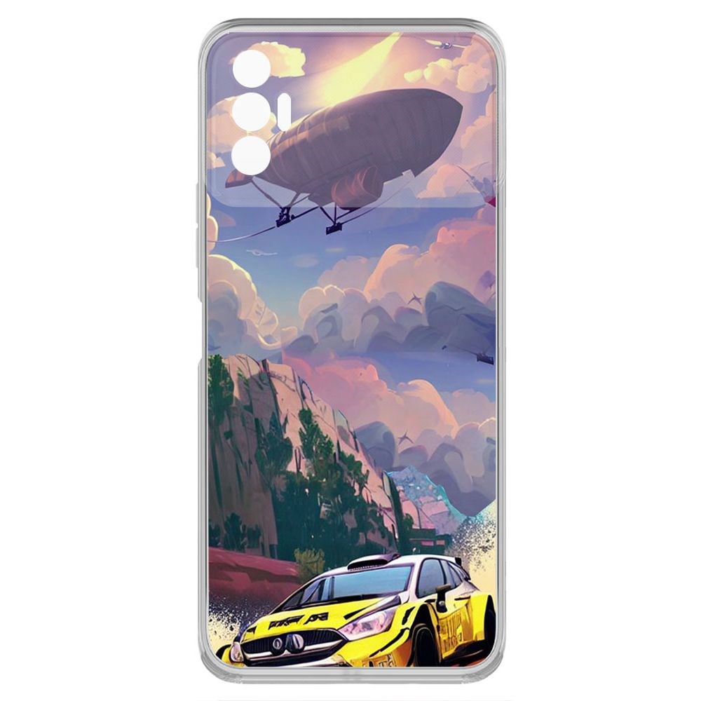 

Чехол-накладка Krutoff Clear Case Гонка для TECNO Spark 8P, Прозрачный
