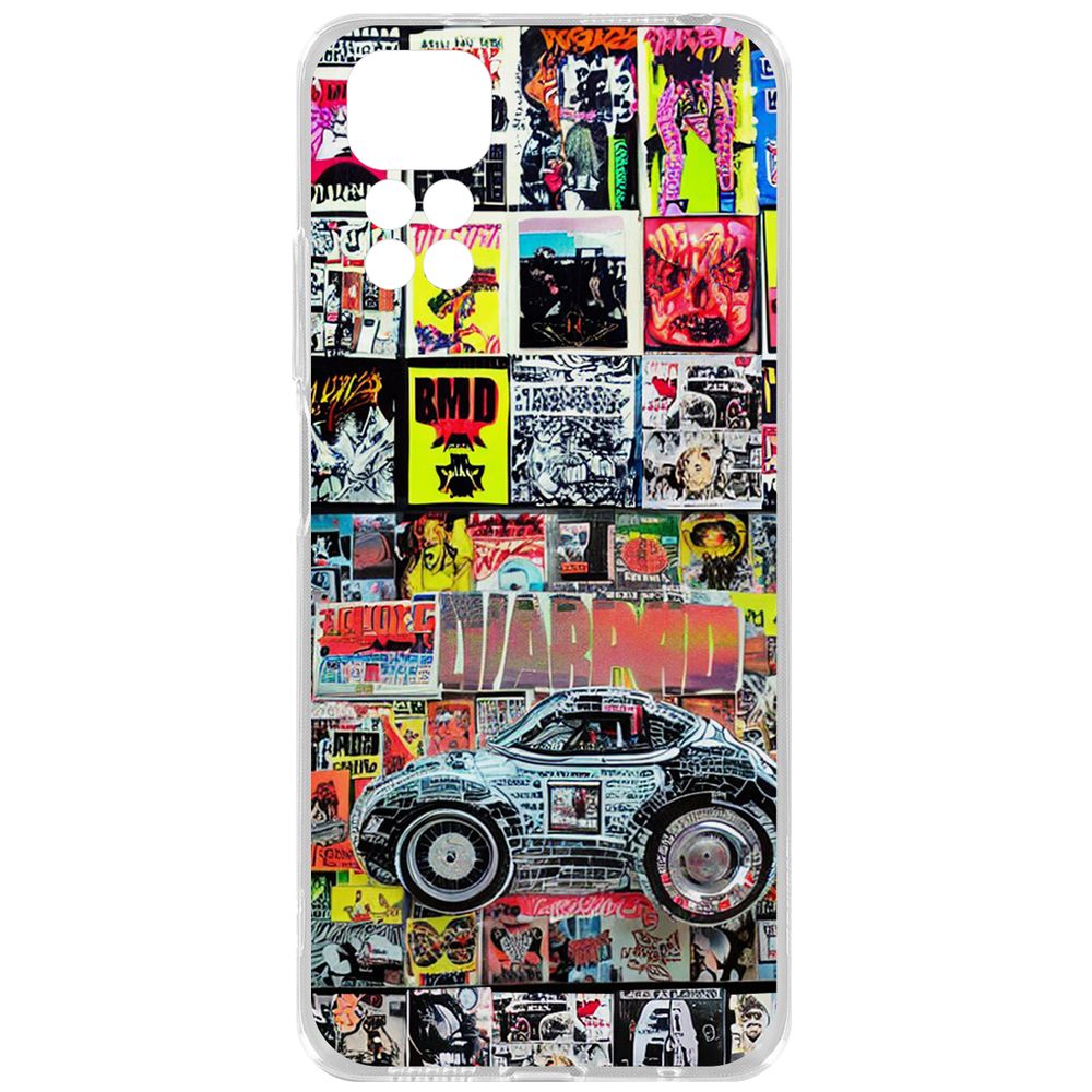 

Чехол-накладка Krutoff Clear Case Автопамфлет для Xiaomi Poco M4 Pro, Прозрачный