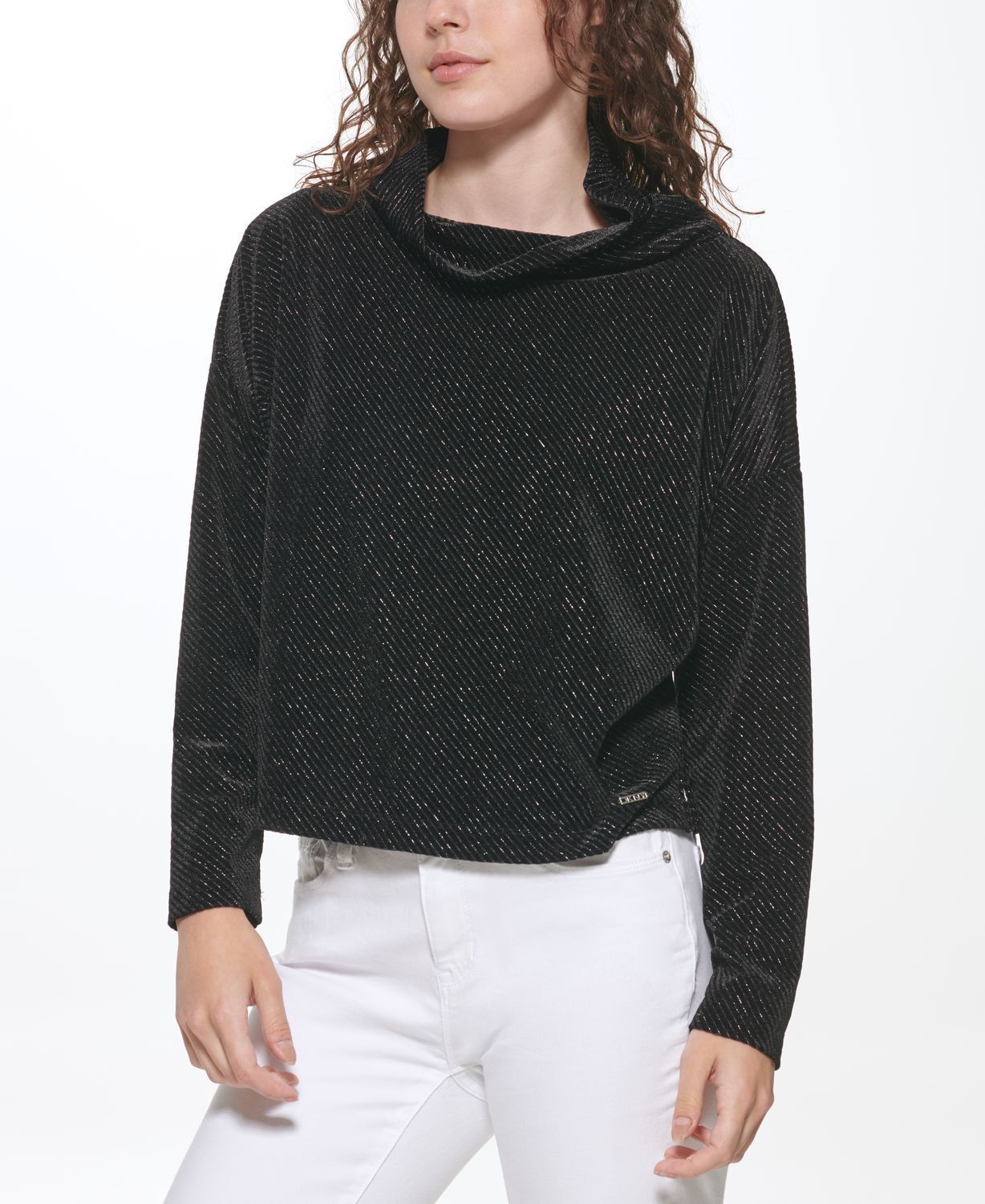 

Свитшот женский DKNY P1JH7LFP черный XS, P1JH7LFP