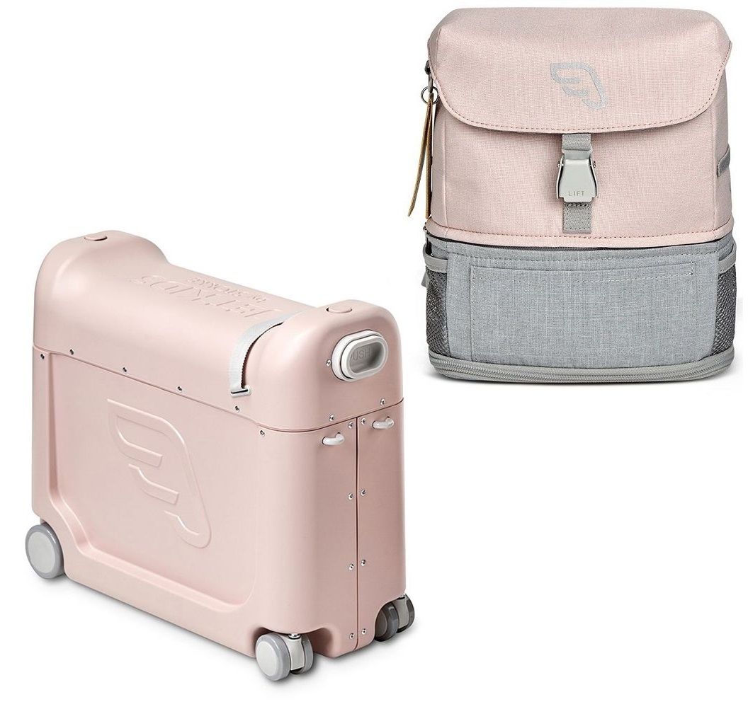 фото Чемодан-трансф. stokke jetkids pink lemonade + рюкзак crew backpack pink lemonade 570603