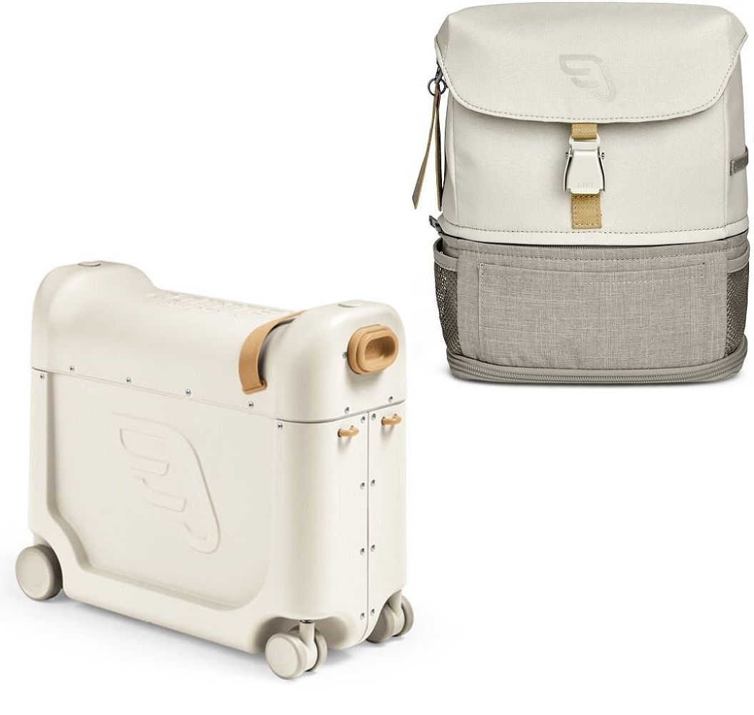 фото Чемодан-трансформер stokke jetkids full moon + рюкзак crew backpack white 570605