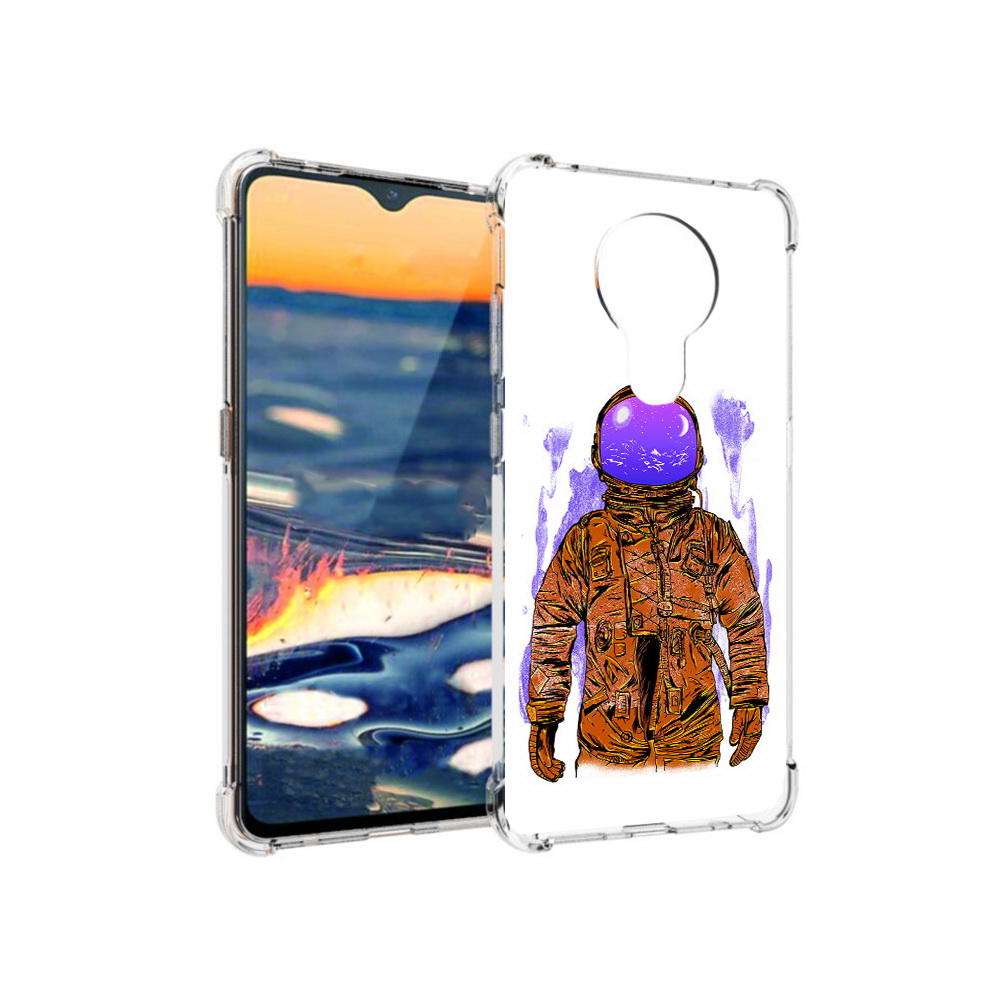 

Чехол MyPads Tocco для Nokia 5.3 нарисованный мужчина в скафандре (PT227052.106.510), Прозрачный, Tocco