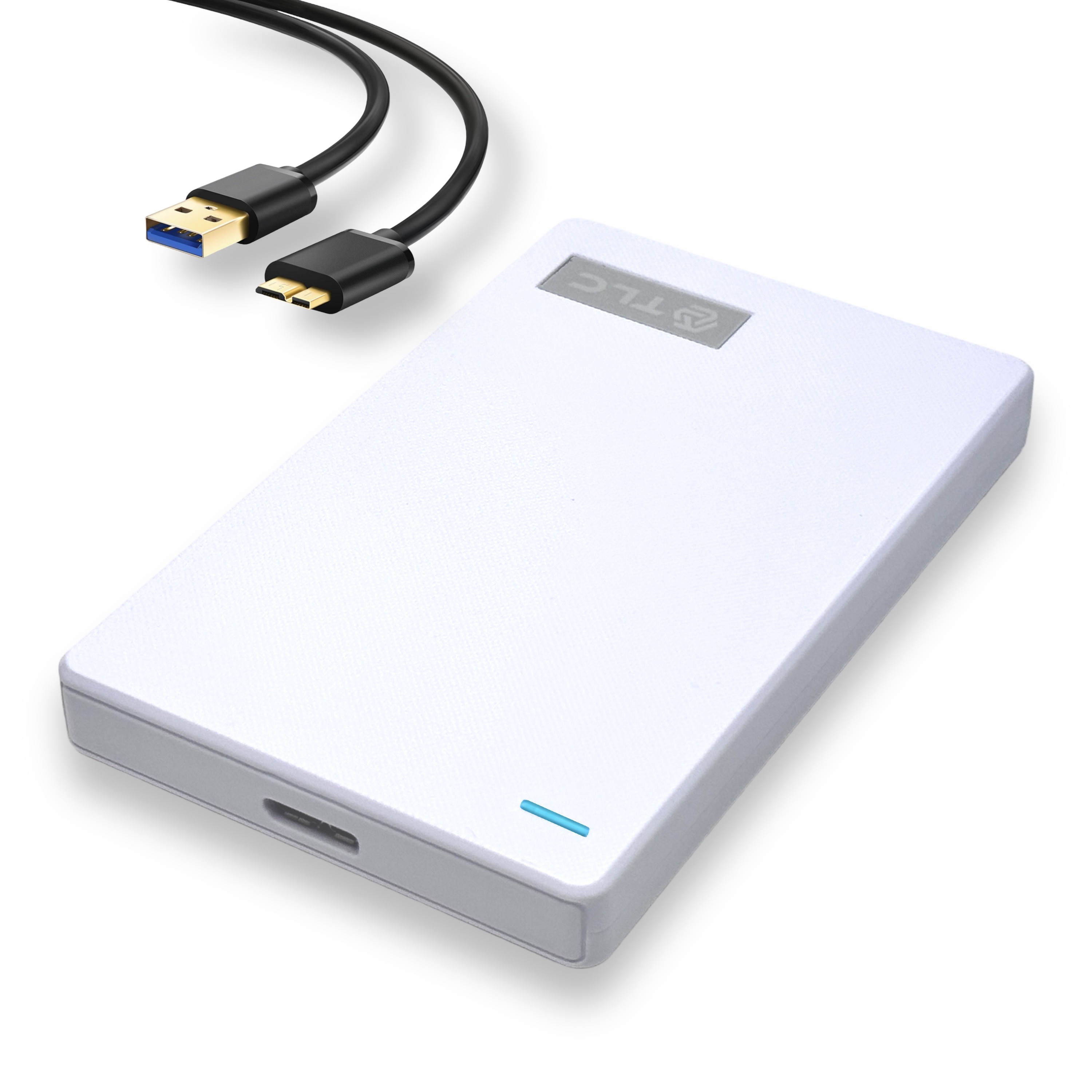 

Внешний жесткий диск TLC Slim Portable, 500 Гб HDD 2,5" USB 3.0, белый, M252