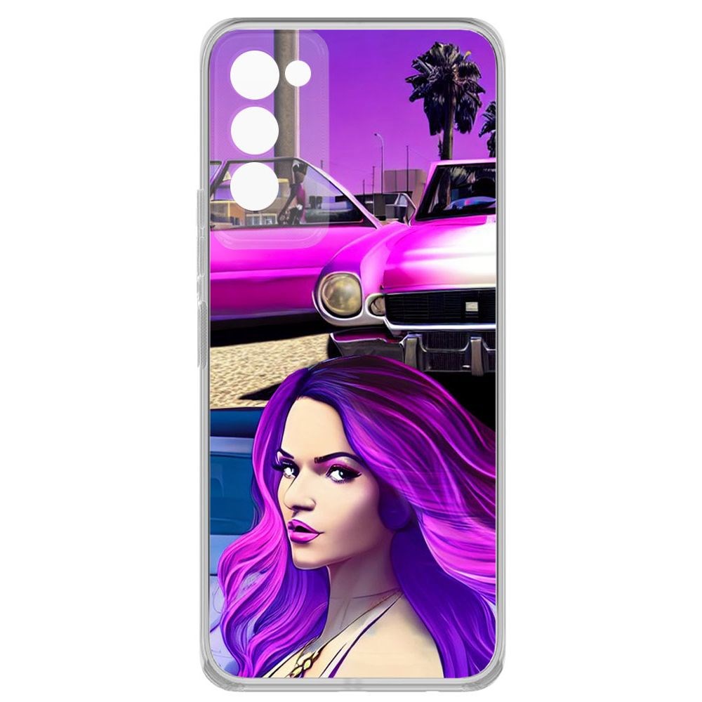 

Чехол-накладка Krutoff Clear Case Жизнь в розовом для TECNO Camon 18, Прозрачный