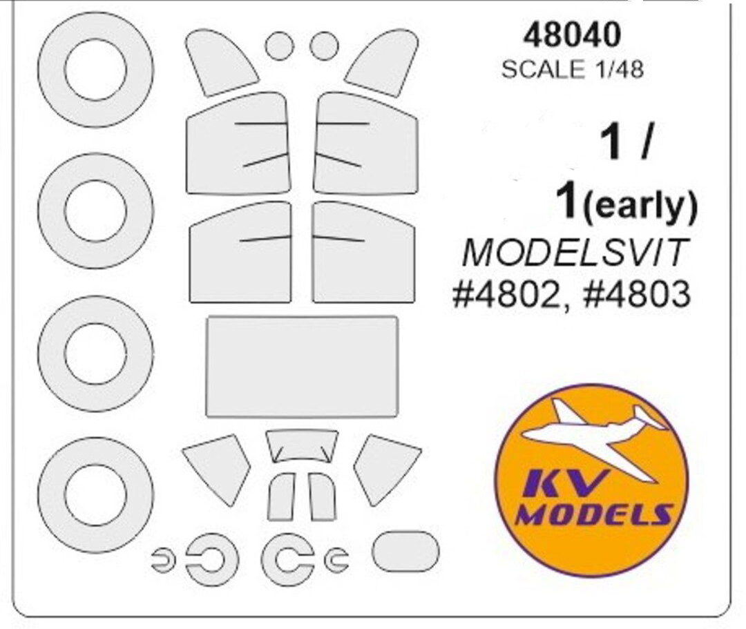 

Маска KV Models 1 48 для самолета Ya-1 ранний Ya-1 48040