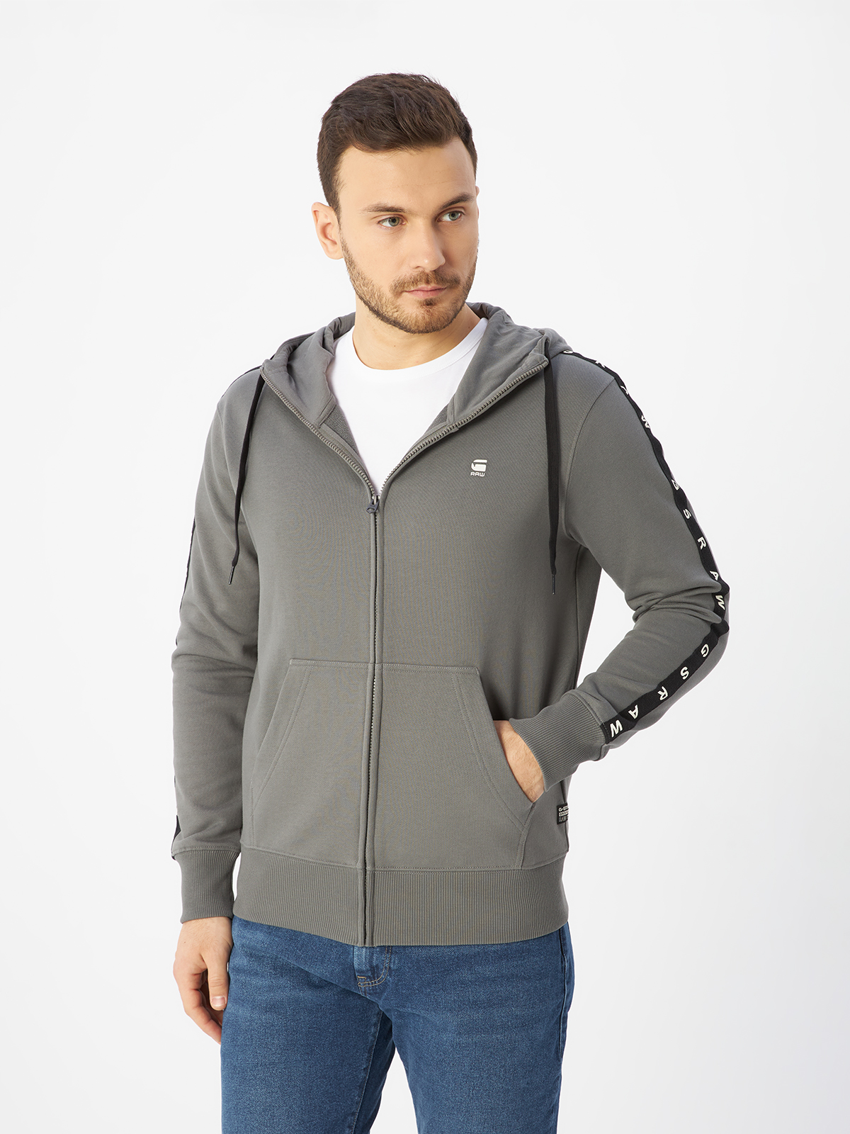 Толстовка мужская G-Star Raw D23266-A611-1260 серая XL