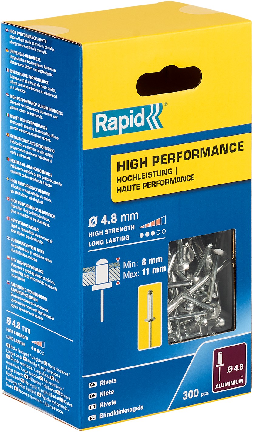 RAPID R:High-performance-rivet заклепка из алюминия d4.8x14 мм, 300 шт