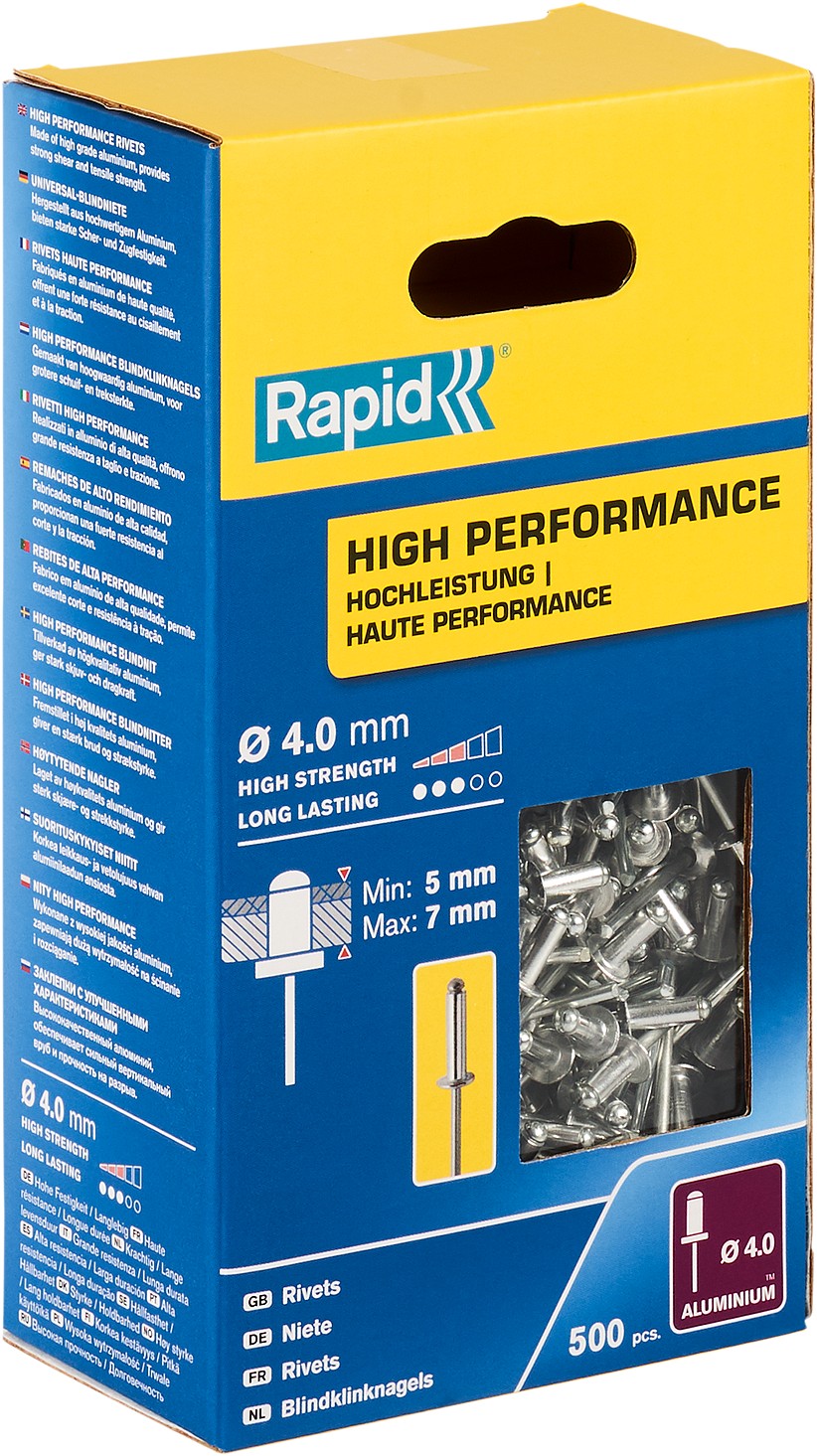 

RAPID R:High-performance-rivet заклепка из алюминия d4.0x10 мм, 500 шт, 5001433