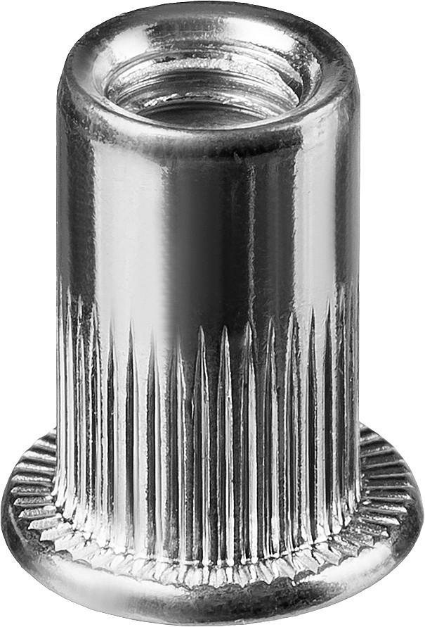 фото Резьбовые заклепки nut-s, м3, 1500 шт, стальные с насечками, kraftool