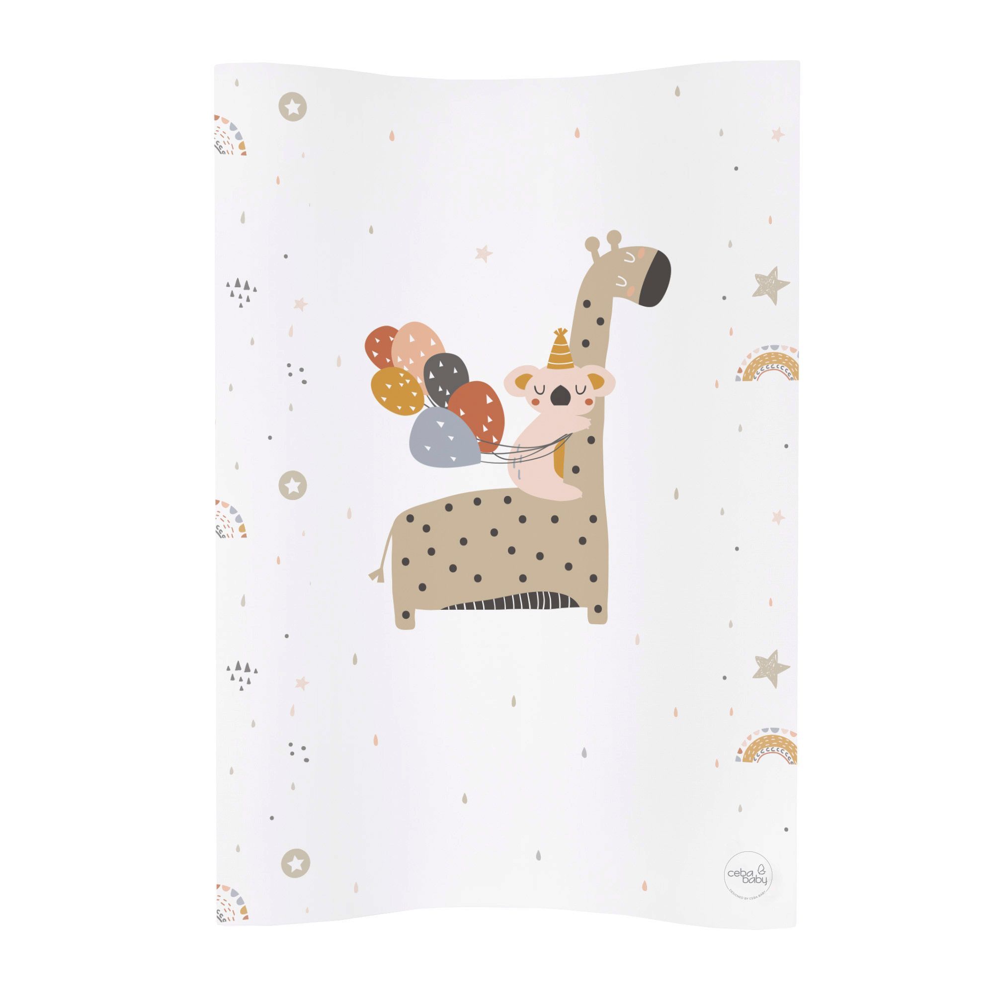 фото Матрас пеленальный ceba baby 70 см cosy giraffe w-104-000-637