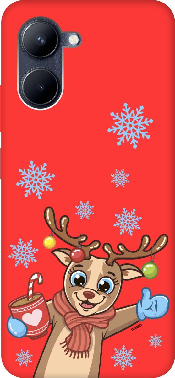 

Чехол на realme C33 Silky Touch Premium с принтом "Christmas Deer" красный, Красный;коричневый, 1577100