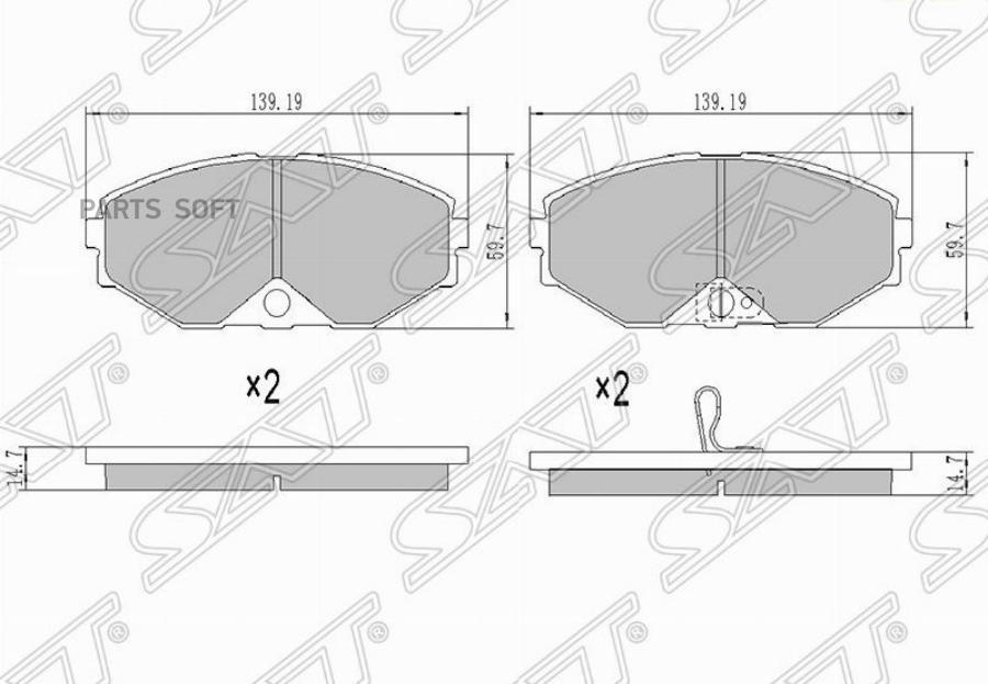 

Колодки Тормозные Перед Nissan Cefero/Maxima A33/Cedric Y33/Infiniti Q45