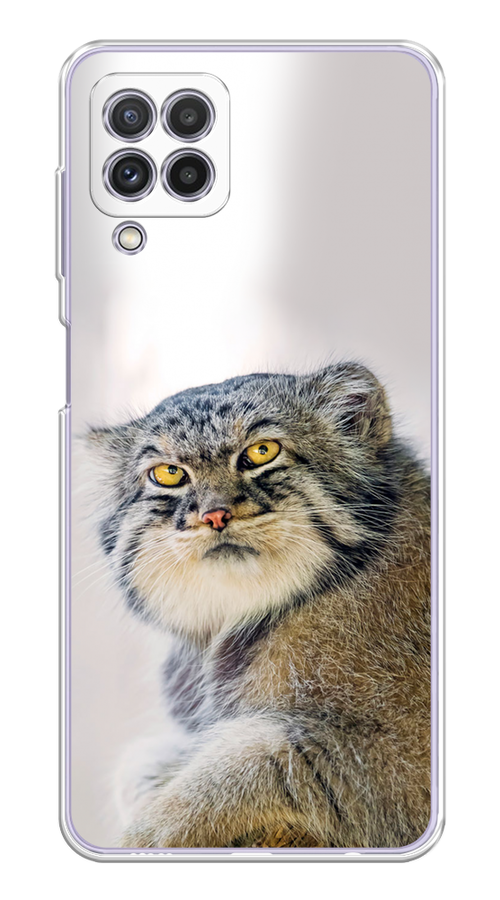 

Чехол на Samsung Galaxy A22/M22/M32 "Кот манул 1", Серый;белый;желтый, 2103550-1