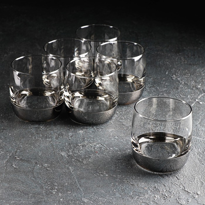 фото Гусь-хрустальный стекольный завод набор стаканов для виски «поло», 310 мл, 6 шт, цвет напы