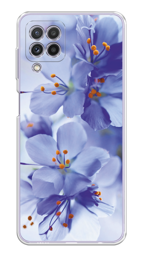 

Чехол на Samsung Galaxy A22/M22/M32 "Фиолетовые цветки", Фиолетовый;синий, 2103550-1