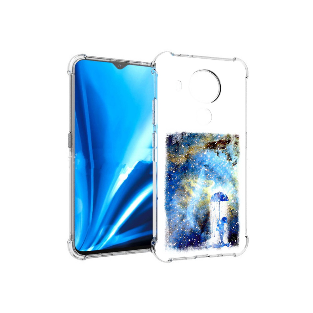 

Чехол MyPads Tocco для Nokia 5.4 мальчик в небе (PT156621.100.455), Прозрачный, Tocco