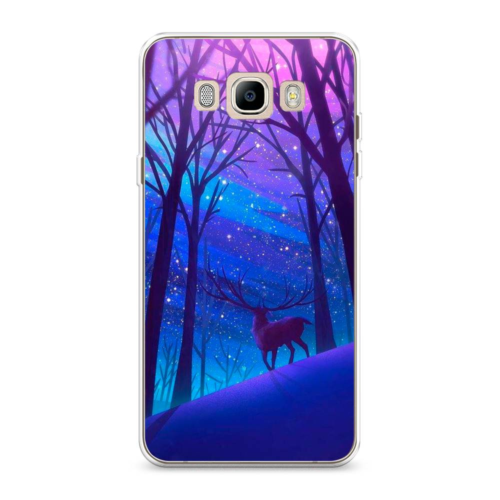 

Чехол Awog на Samsung Galaxy J7 2016 / Самсунг J7 2016 "Северный олень", Фиолетовый;голубой;синий, 23050-2