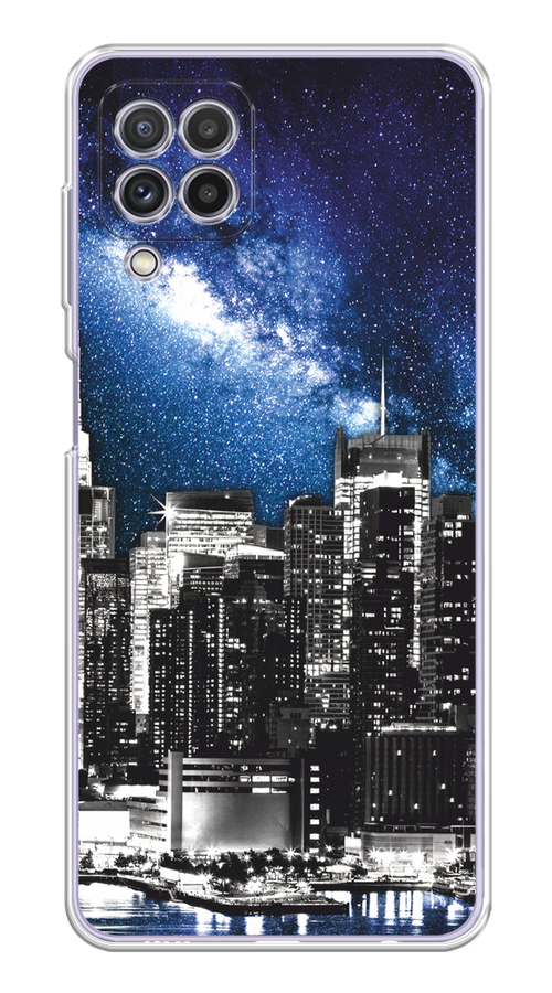 

Чехол на Samsung Galaxy A22/M22/M32 "Космический Нью-Йорк", Синий;серый, 2103550-1