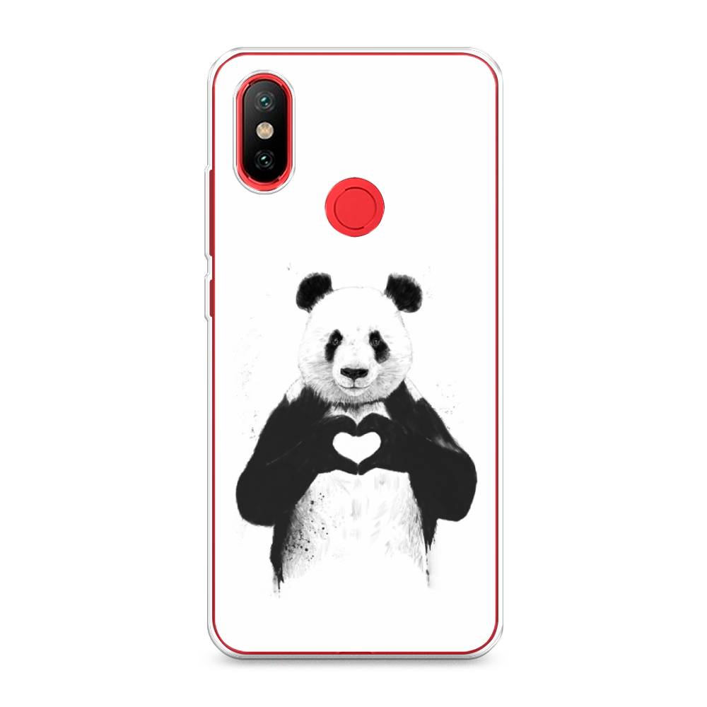 

Чехол Awog на Xiaomi Mi 6X/A2 "Панда love", Разноцветный, 33350-10