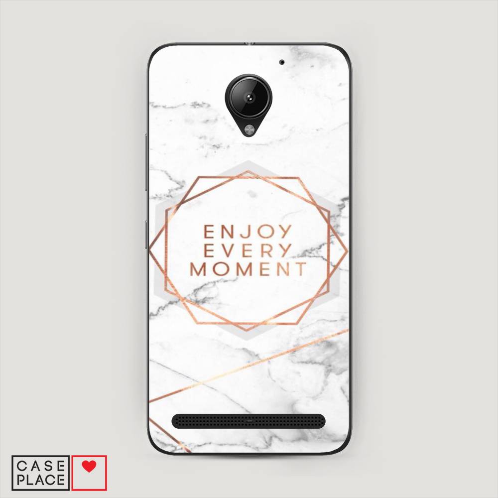 

Чехол Awog "Enjoy every moment мрамор" для Lenovo Vibe C2