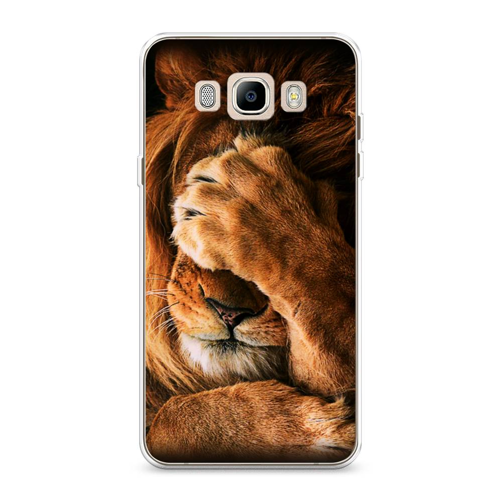 

Чехол Awog на Samsung Galaxy J7 2016 / Самсунг J7 2016 "Львиный стыд", Коричневый;черный, 23050-1