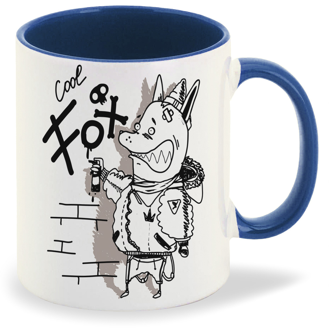 

Кружка CoolPodarok Прикол Cool fox, Прикол Cool fox