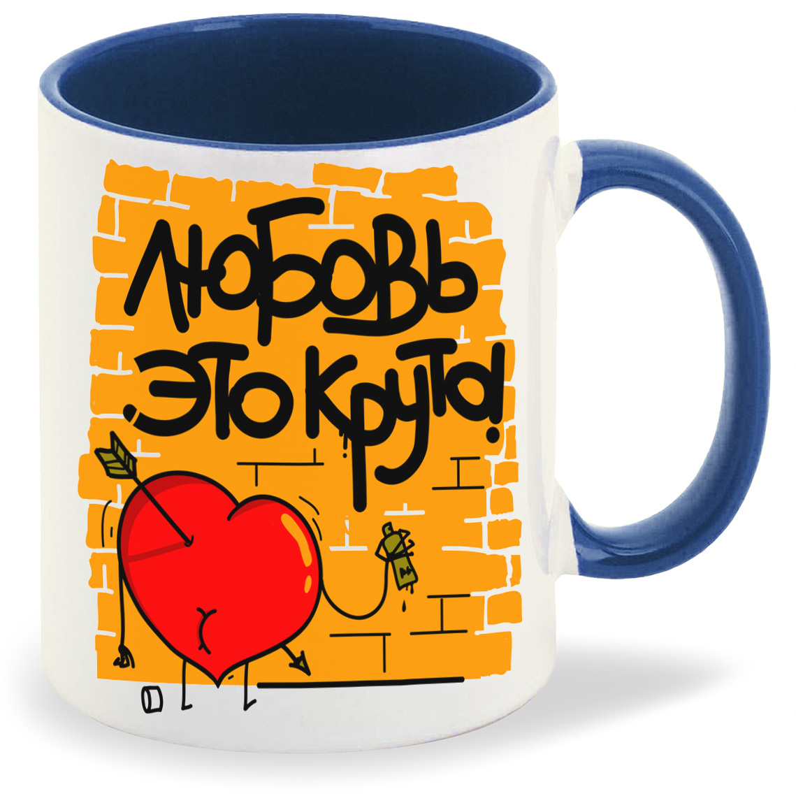 

Кружка CoolPodarok Любовь это круто, Любовь это круто