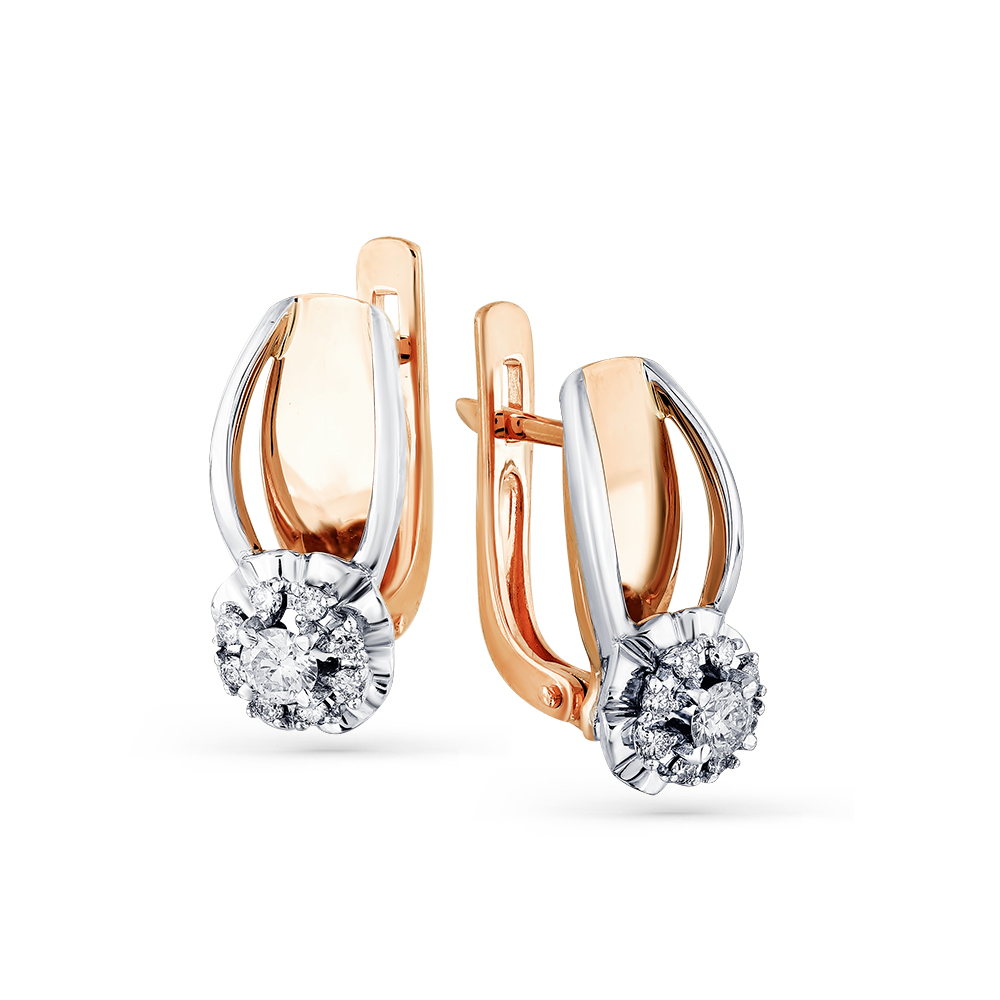 

Серьги из белого золота/красного золота с бриллиантом Master Brilliant 2-407908-00-00, 2-407908-00-00