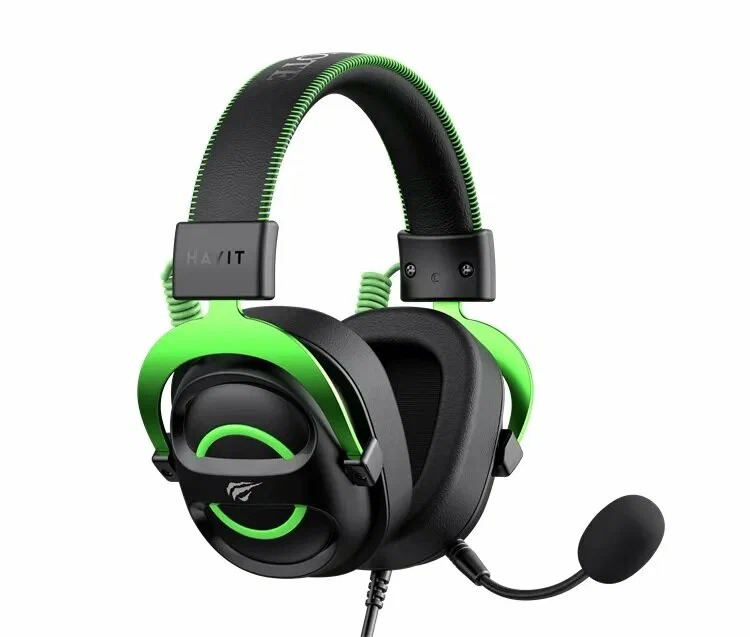 

Игровая гарнитура HAVIT H2002E Black/Green, H2002E