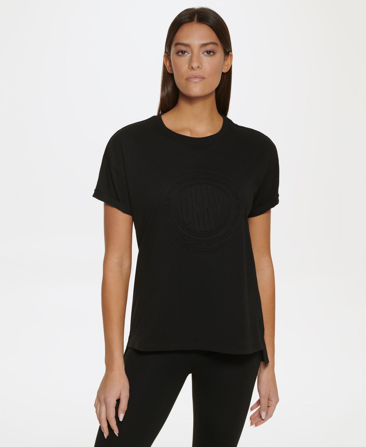 

Футболка женская DKNY DP1T8430 черная S, DP1T8430