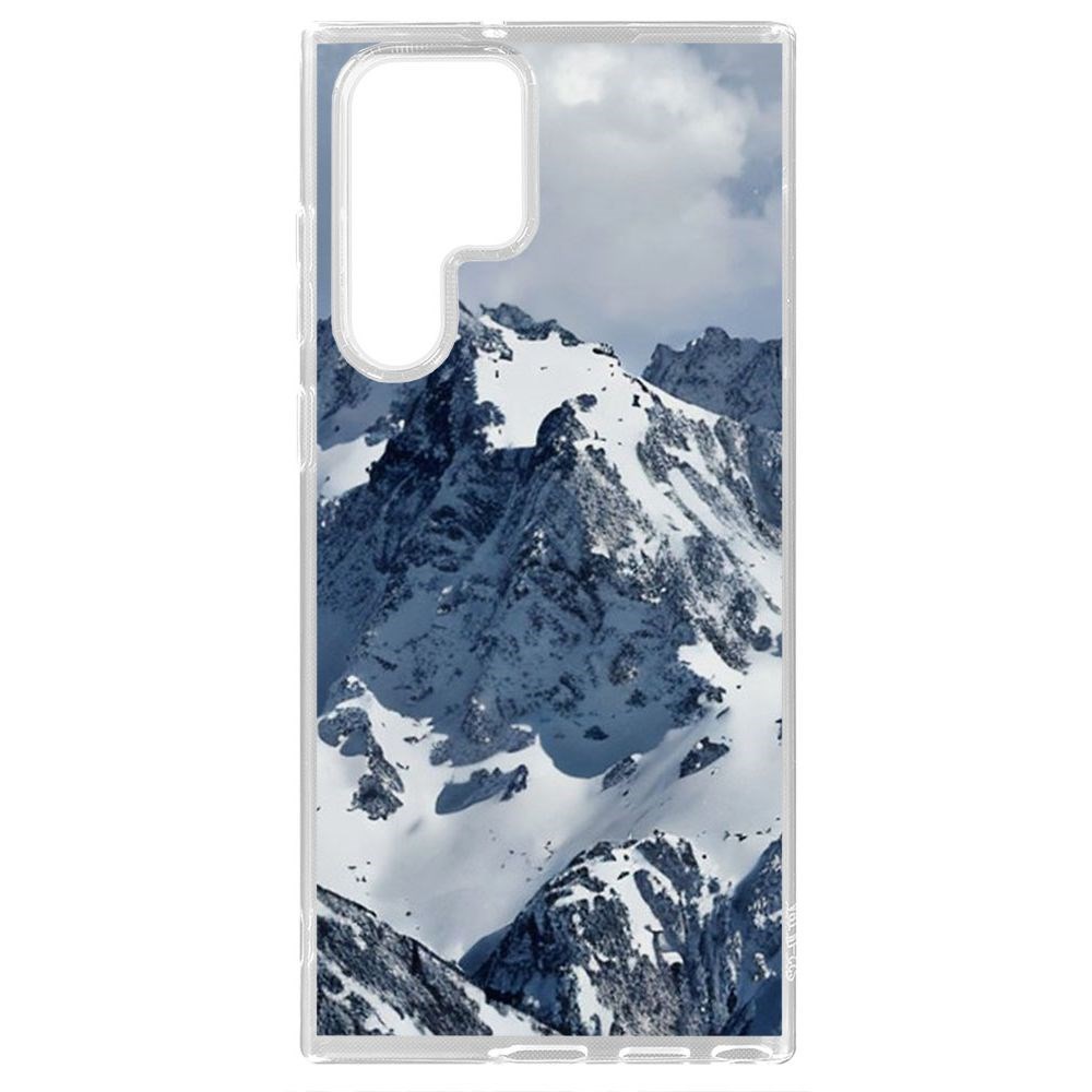

Чехол-накладка Krutoff Clear Case Горы для Samsung Galaxy S22 Ultra (S908), Прозрачный