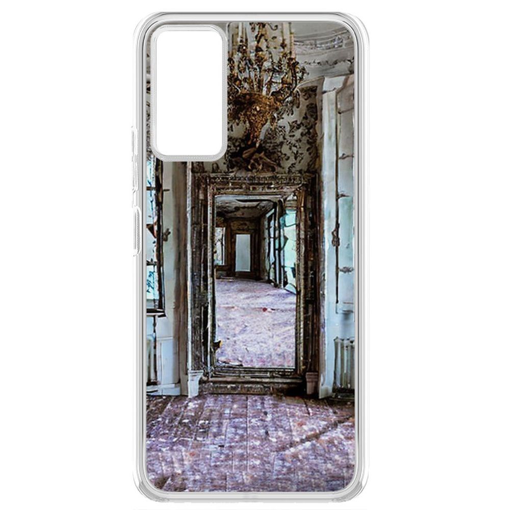 

Чехол-накладка Krutoff Clear Case Заброшенный особняк для TECNO Pova 2, Прозрачный