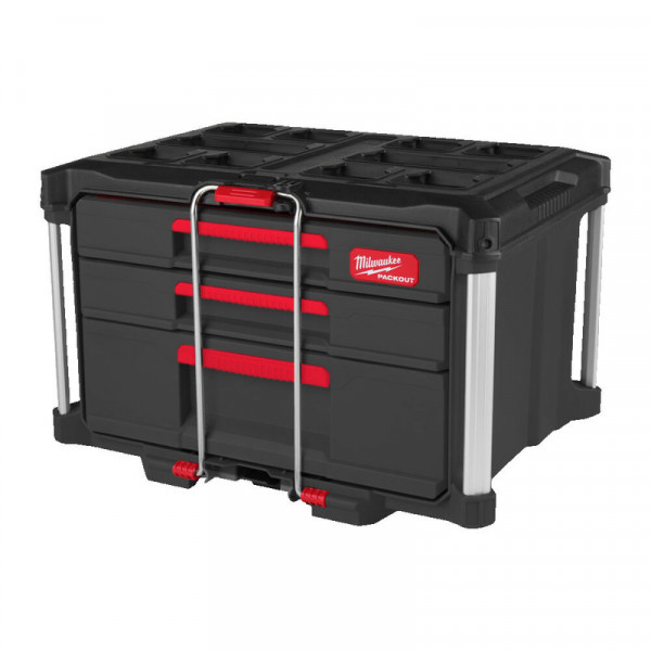 Ящик для инструмента Milwaukee 4932493190 PACKOUT с 2+1 выдвижными отсеками кейс milwaukee packout 4932464080