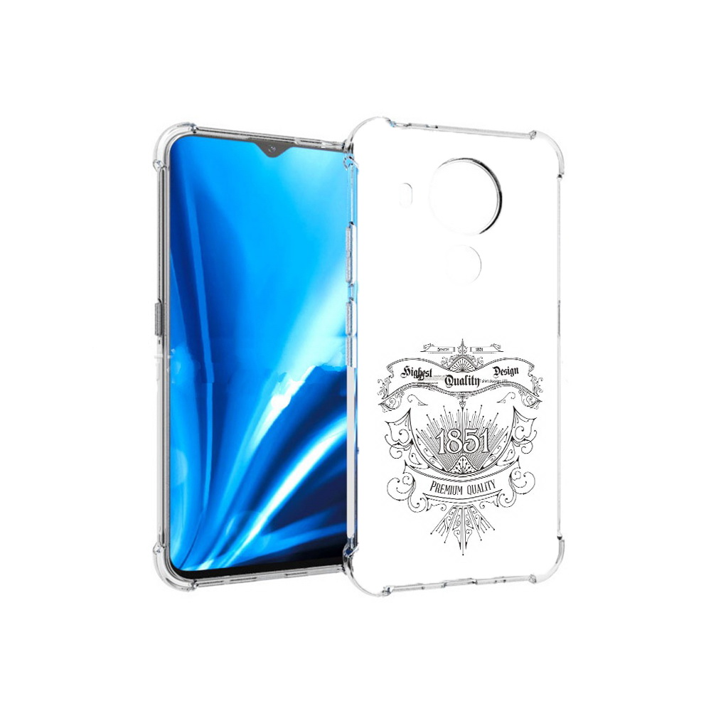

Чехол MyPads Tocco для Nokia 5.4 логотип 1851 год (PT156621.100.444), Прозрачный, Tocco