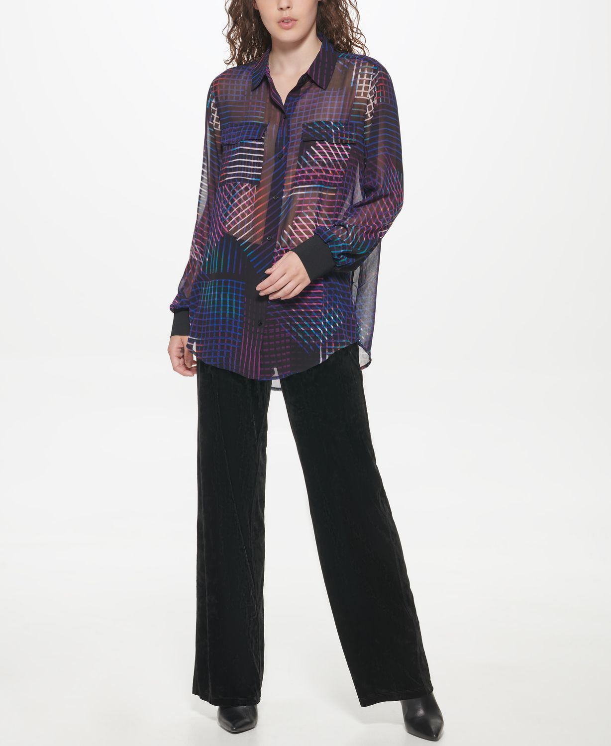 

Блуза женская DKNY P1JM6K0J разноцветная M, P1JM6K0J