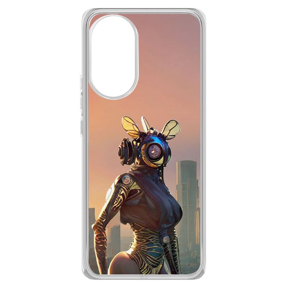 

Чехол-накладка Krutoff Clear Case Женщина-киберпчела для Huawei Nova 9