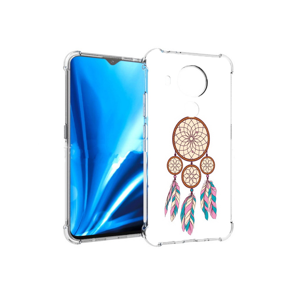 

Чехол MyPads Tocco для Nokia 5.4 ловец снов бежевый (PT156621.100.442), Прозрачный, Tocco
