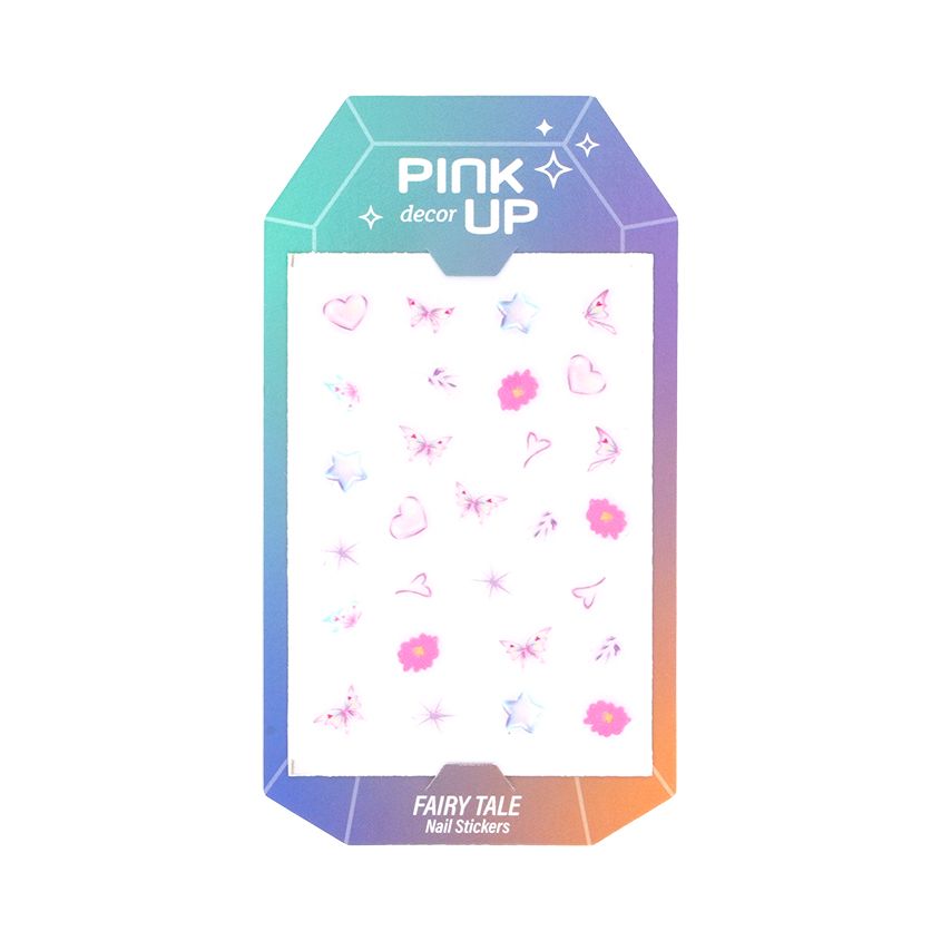 

Наклейки для ногтей PINK UP Decor Nail Stickers переводные тон 221, Розовый