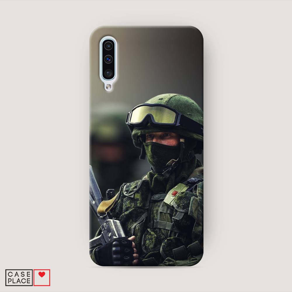 фото Пластиковый чехол "солдат" на samsung galaxy a50 awog