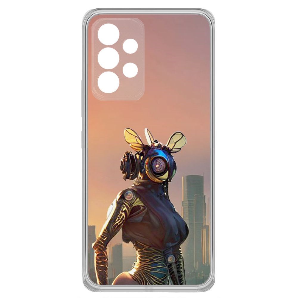 

Чехол-накладка Krutoff Clear Case Женщина-киберпчела для Samsung Galaxy A33 5G (A336)