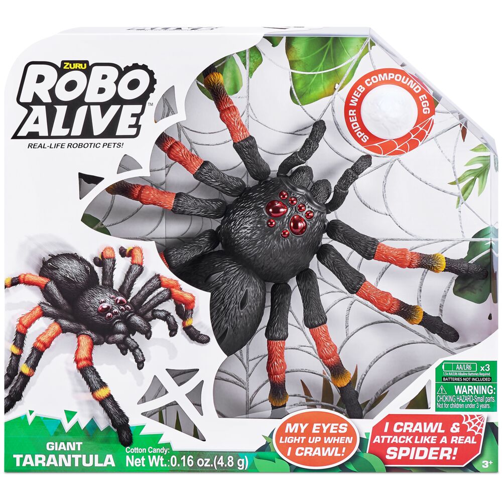 Интерактивная игрушка Zuru Robo Alive Тарантул 7170Z интерактивная игрушка zuru robo alive т рекс в броне