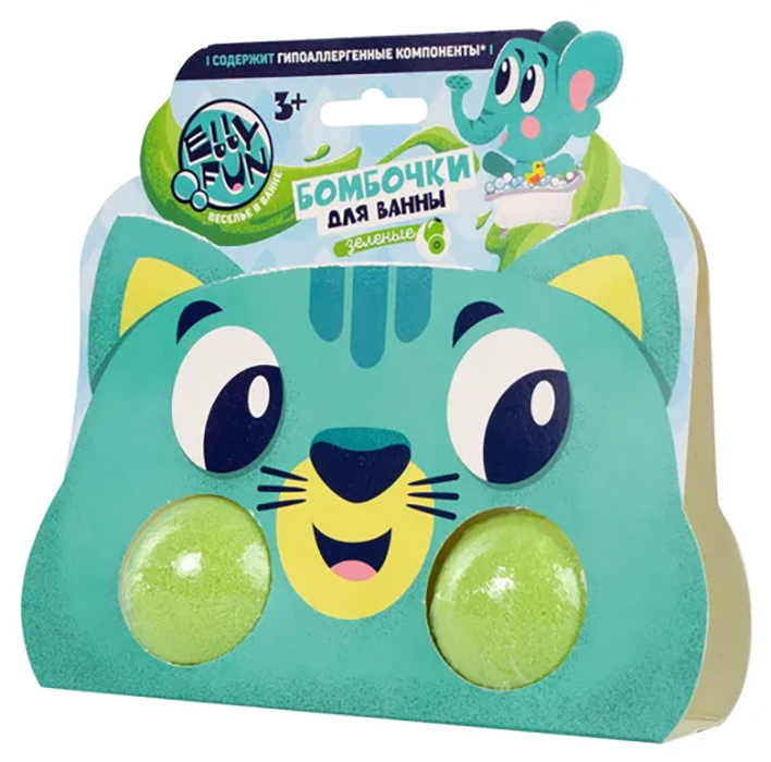 

Бомбочки для ванны Elly Fun в ассортименте 2 шт, Разноцветный