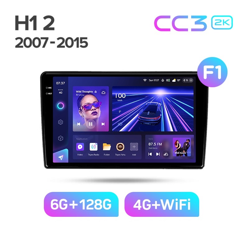Магнитола TEYES HYUNDAI H1 2007-2015 г CC3 2K 6128ГБ 4189000₽